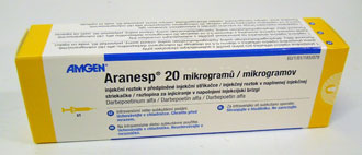 Balení přípravku Aranesp